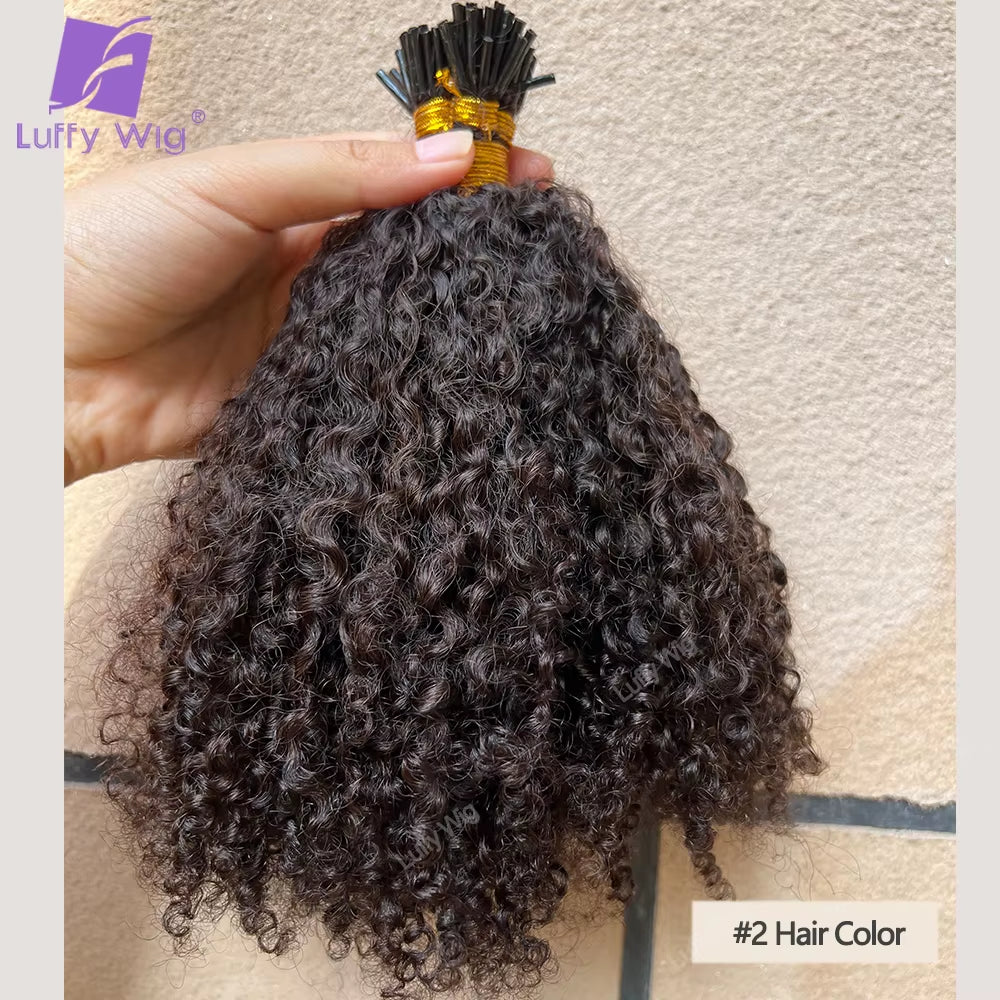 Afro Kinky I-Tips - The Ultimate 4C Blend Extension