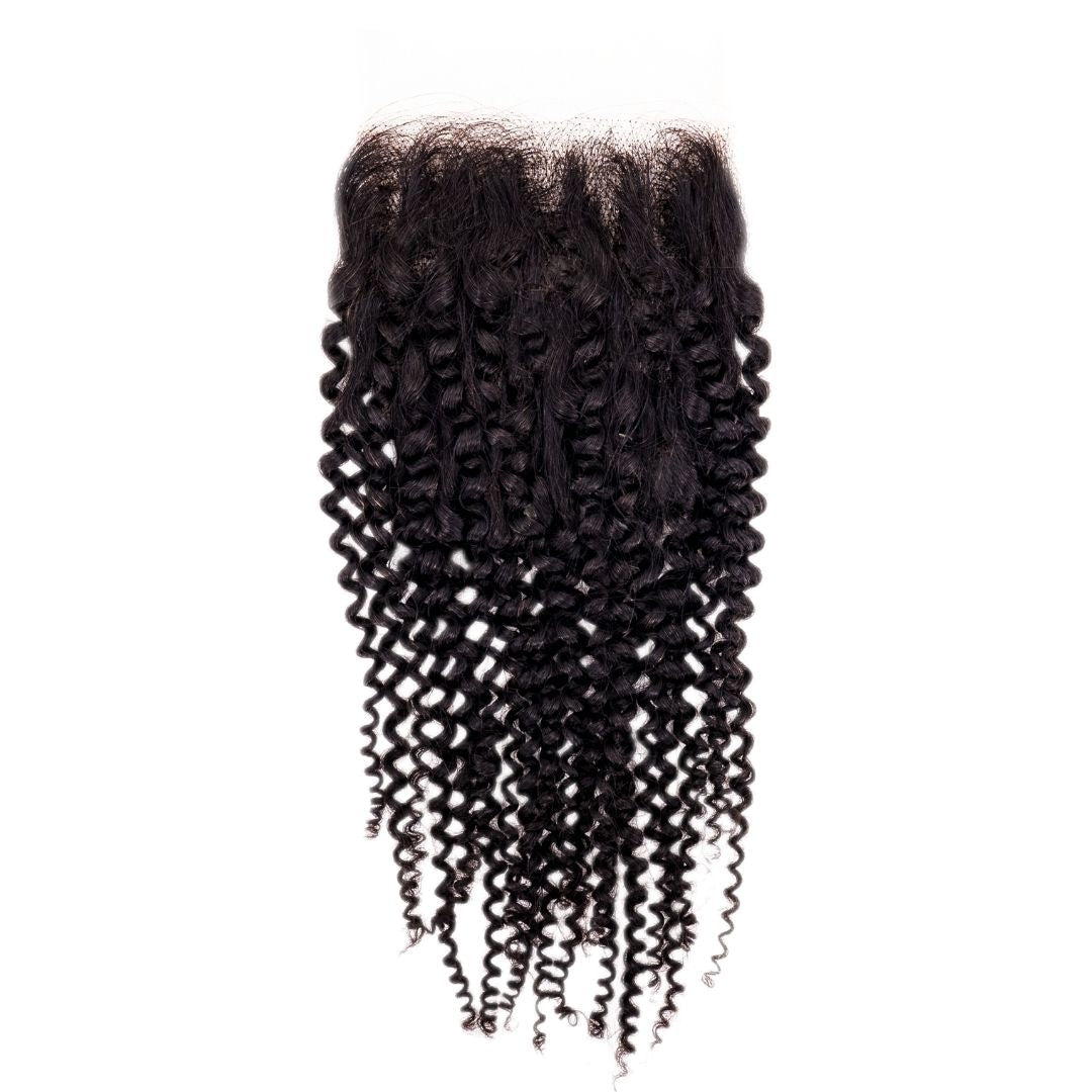 Afro Kinky Curly Closure 4x4